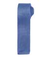 PR789 Premier Slim Knitted Tie Mid Blue colour image